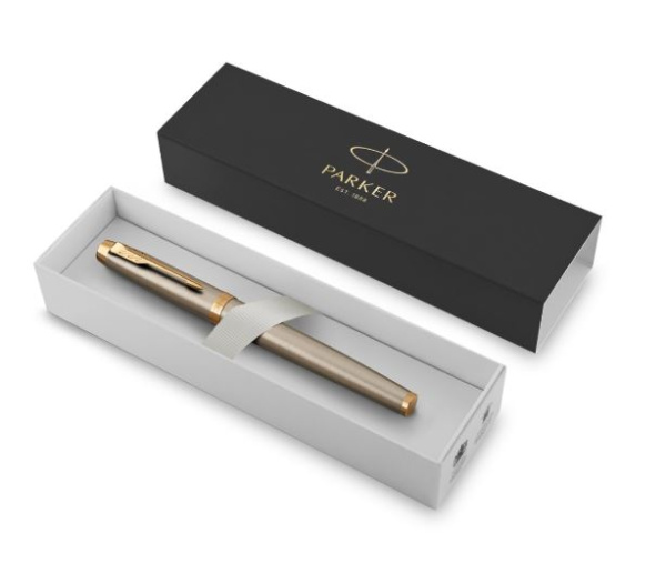 Ручка перьевая Parker IM Core Brushed Metal GT
