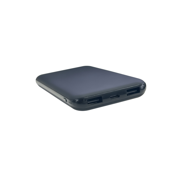 Внешний аккумулятор Kugo, 10000 mAh с подсветкой гравировки, черный