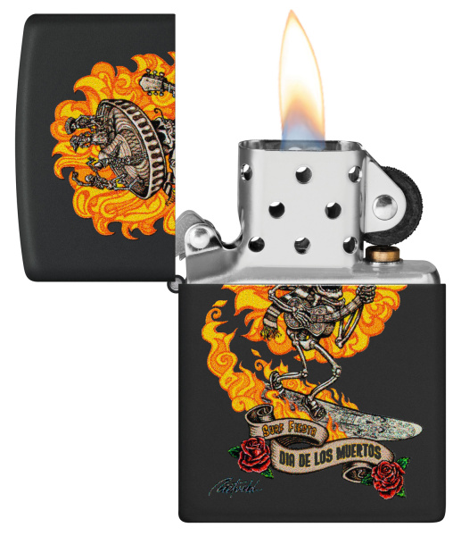 Зажигалка ZIPPO Rick Rietveld с покрытием Black Matte 48954