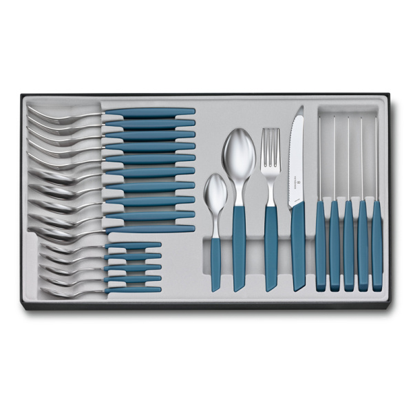 Набор из 24 столовых принадлежностей VICTORINOX Swiss Modern: 6 столовых ножей 6.9096.11W2.24