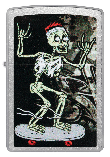 Зажигалка ZIPPO Skateboard Design с покрытием Street Chrome 48911