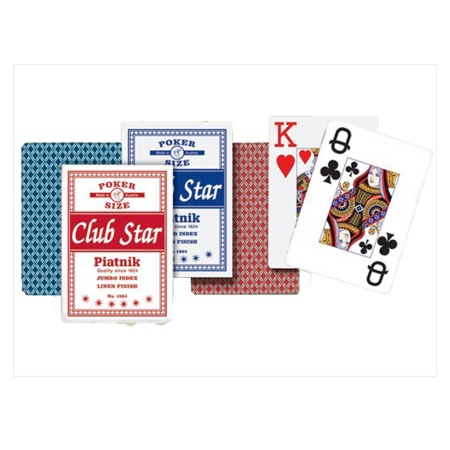 Карты игральные Club Star Poker, 55 листов