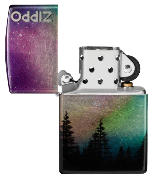 Зажигалка ZIPPO Colorful Sky с покрытием 540 Tumbled Chrome 48771