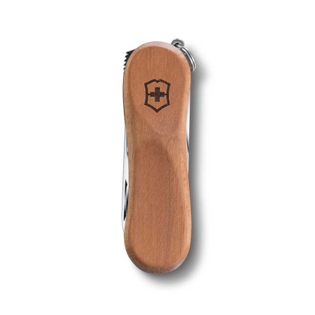 Нож-брелок VICTORINOX NailClip Wood 580, 65 мм, 6 функций, деревянная рукоять