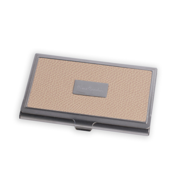 Визитница Pierre Cardin. Корпус - металл PC1139beige
