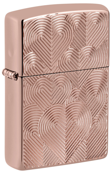 Зажигалка ZIPPO Armor® Hearts с покрытием Rose Gold 48919