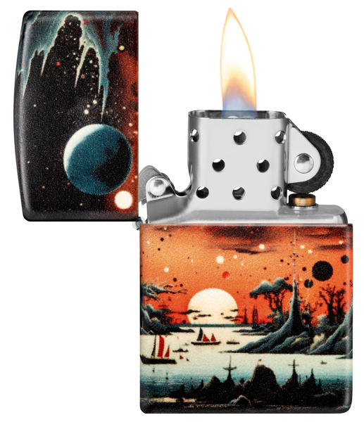 Зажигалка ZIPPO Galactic Landscape Design с покрытием 540 Matte 46254