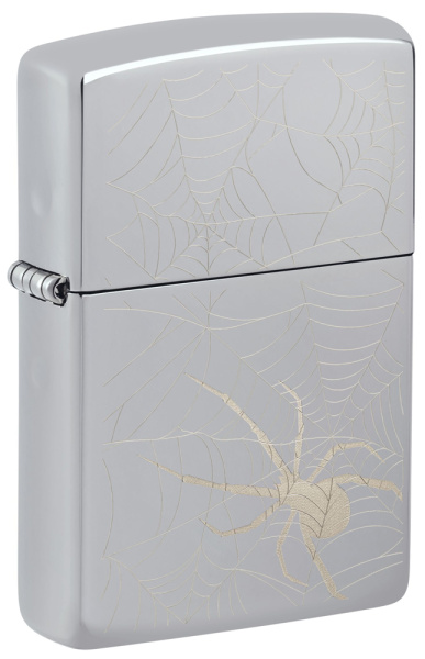 Зажигалка ZIPPO Spider Design с покрытием High Polish Chrome 48767
