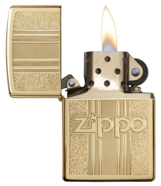 Зажигалка ZIPPO Pattern Design с покрытием High Polish Brass 29677