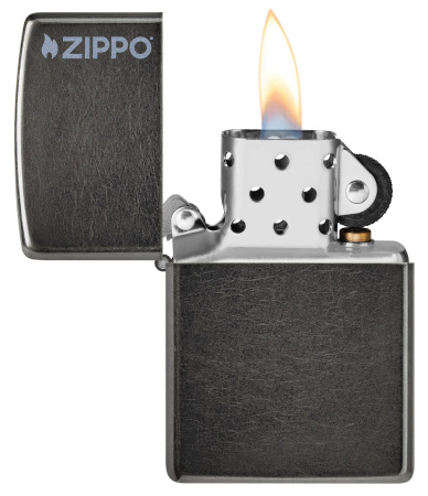 Зажигалка ZIPPO Logo с покрытием Gray Dusk 28378ZL