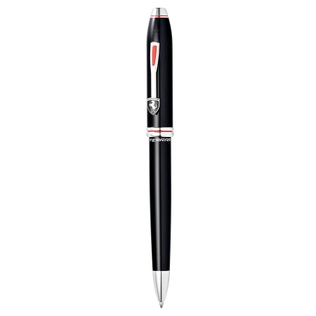 Шариковая ручка Cross Townsend - Ferrari Glossy Black Lacquer/Rhodium