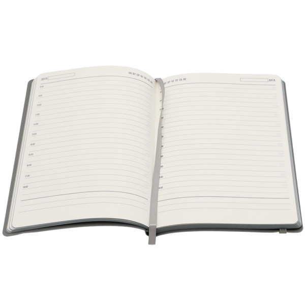 Ежедневник A5 недатированный Dante в мягком переплёте софт-тач, серый