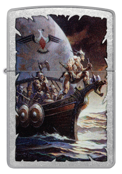 Зажигалка ZIPPO Frank Frazetta с покрытием Street Chrome 48953