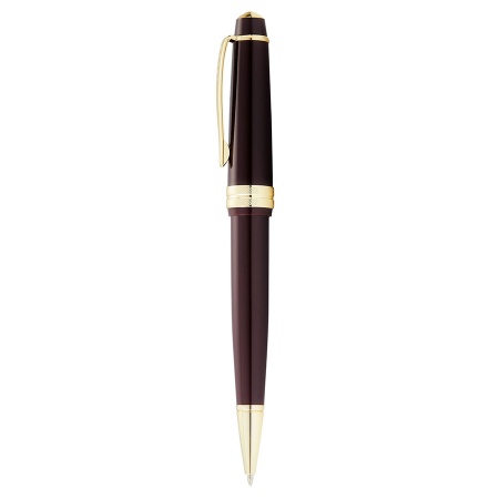 Шариковая ручка Cross Bailey - Light Polished Burgundy Resin and Gold Tone