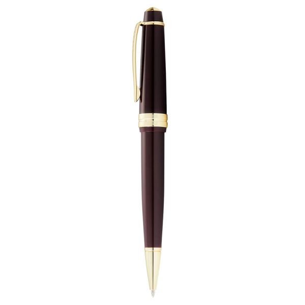 Шариковая ручка Cross Bailey - Light Polished Burgundy Resin and Gold Tone