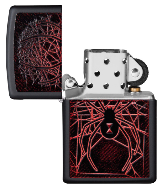 Зажигалка ZIPPO Spider Design с покрытием Black Matte 49791