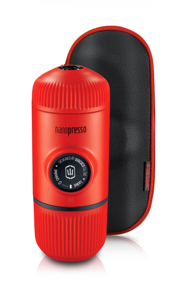 Портативная эспрессо машина Nanopresso Lava Red + Case