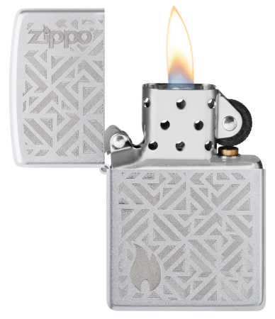 Зажигалка ZIPPO Mosaic с покрытием Satin Chrome 29912
