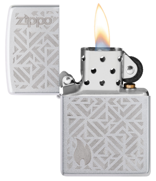 Зажигалка ZIPPO Mosaic с покрытием Satin Chrome 29912