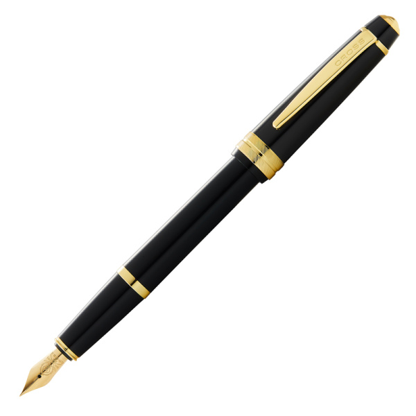 Перьевая ручка Cross Bailey Light Polished Black Resin and Gold Tone AT0746-9FF