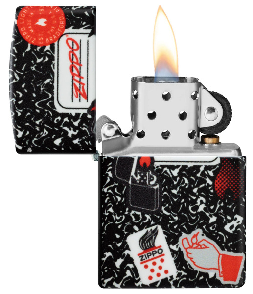 Зажигалка ZIPPO Notebook Design с покрытием 540 Matte 46707