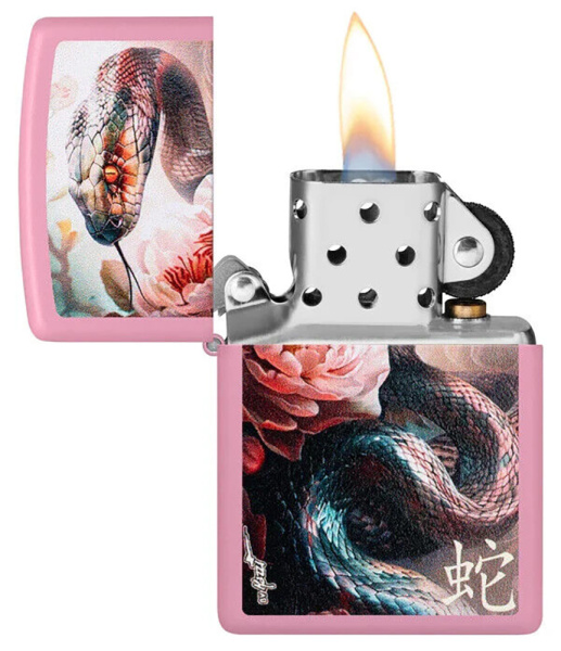 Зажигалка ZIPPO Mazzi® Anaconda с покрытием Pink Matte 46685