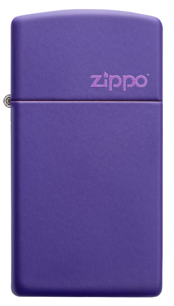 Зажигалка ZIPPO Slim® с покрытием Purple Matte 1637ZL