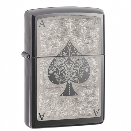 Зажигалка Zippo Ace Filigree Black Ice