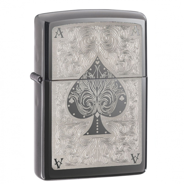 Зажигалка Zippo Ace Filigree Black Ice