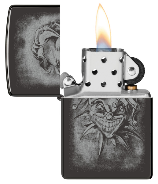 Зажигалка ZIPPO Clown с покрытием High Polish Black 48914