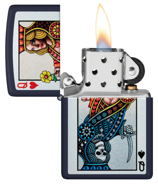 Зажигалка ZIPPO Queen Design с покрытием Navy Matte 48723