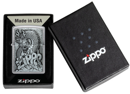 Зажигалка ZIPPO Classic с покрытием Brushed Chrome 48902