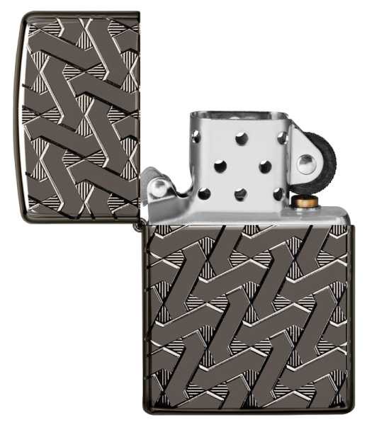 Зажигалка ZIPPO Armor™ с покрытием High Polish Black Ice® 49173