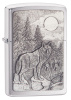 Зажигалка ZIPPO Timberwolves с покрытием Brushed Chrome 20855