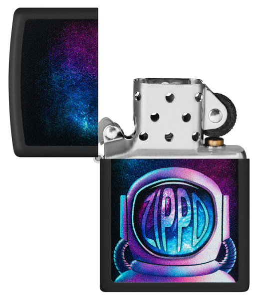 Зажигалка ZIPPO Astronaut с покрытием Black Matte 49773