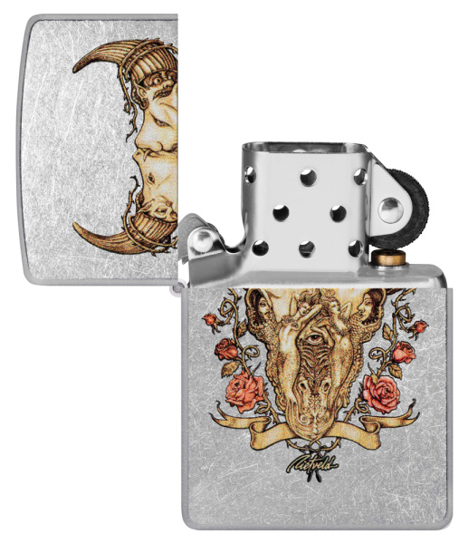 Зажигалка ZIPPO Rick Rietveld с покрытием Street Chrome 48559