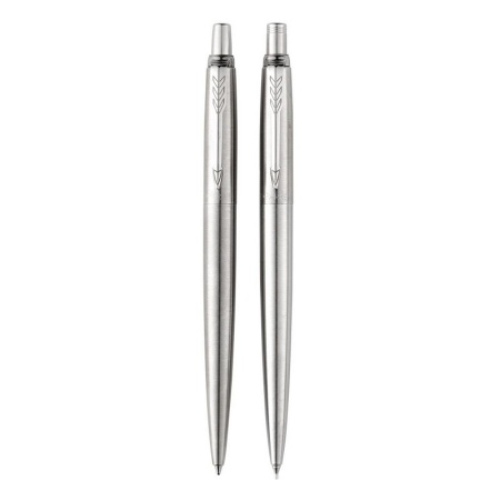 Подарочный набор Parker: Ручка шариковая + карандаш Parker Jotter Core - Stainless Steel GT