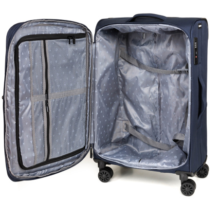 Чемодан TORBER Brosno T1901M-Blue