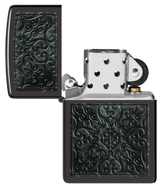 Зажигалка ZIPPO Pattern с покрытием High Polish Black 48961