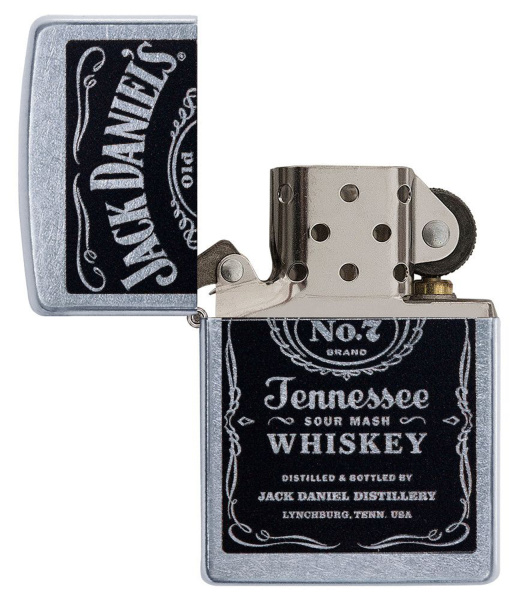 Зажигалка ZIPPO Jack Daniels® с покрытием Street Chrome 24779