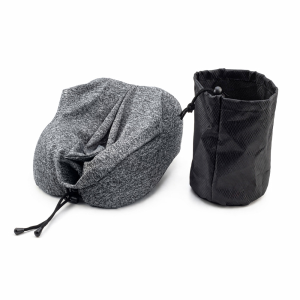 Подушка для путешествий с капюшоном Shon, тёмно-серая
