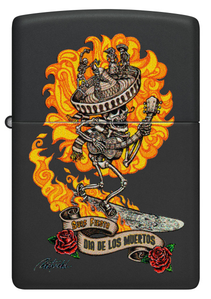 Зажигалка ZIPPO Rick Rietveld с покрытием Black Matte 48954