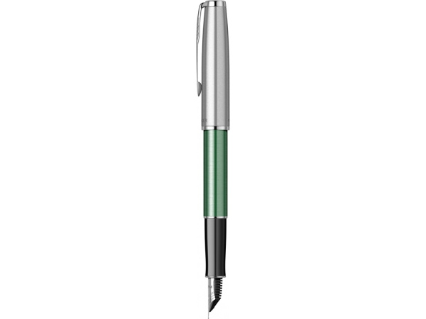 Ручка перьевая Parker "Sonnet Sand Blasted Metal&Green Lacquer"
