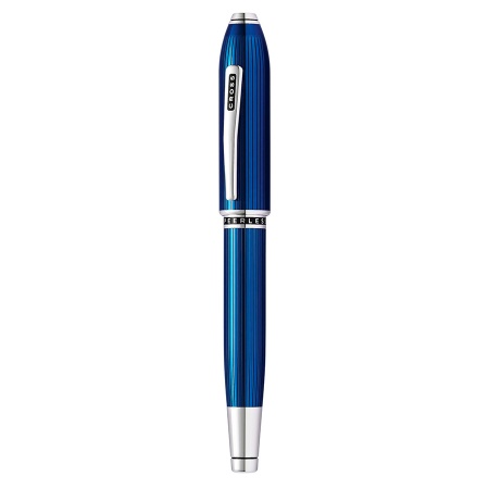 Ручка-роллер Cross Selectip Peerless - Translucent Quartz Blue Engraved Lacquer