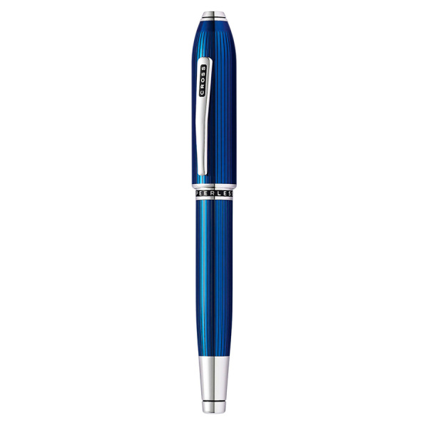 Ручка-роллер Cross Selectip Peerless - Translucent Quartz Blue Engraved Lacquer
