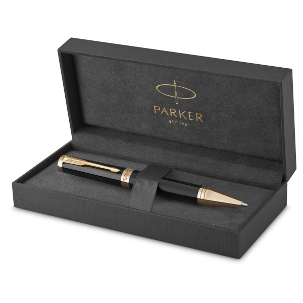 Ручка шариковая Parker "Ingenuity Black GT" черная, 1,0мм