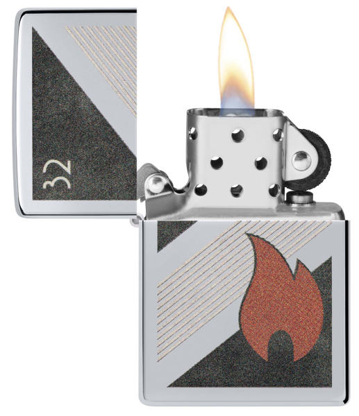 Зажигалка ZIPPO Vintage с покрытием High Polish Chrome 48623