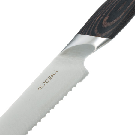 Нож хлебный OKROSHKA ТРЮФЕЛЬ OK120PW-BR