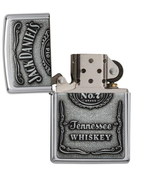 Зажигалка ZIPPO Jack Daniels® с покрытием High Polish Chrome 250JD.427