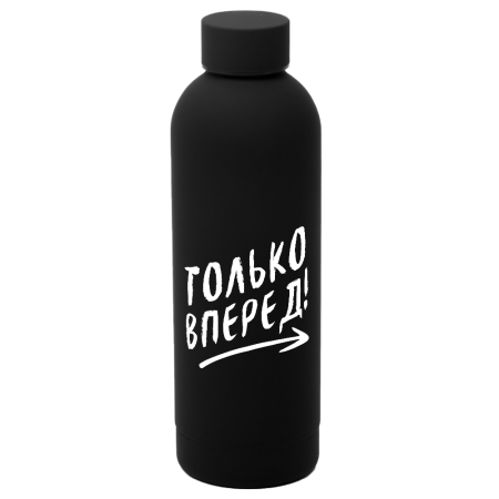 Термобутылка Perfecto софт-тач, черный